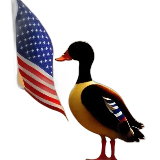 animal, 3d render, american, flag transparent PNG cut-out