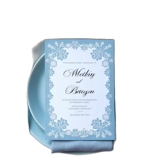 blue, snowflake, wedding, invitation transparent PNG cut-out