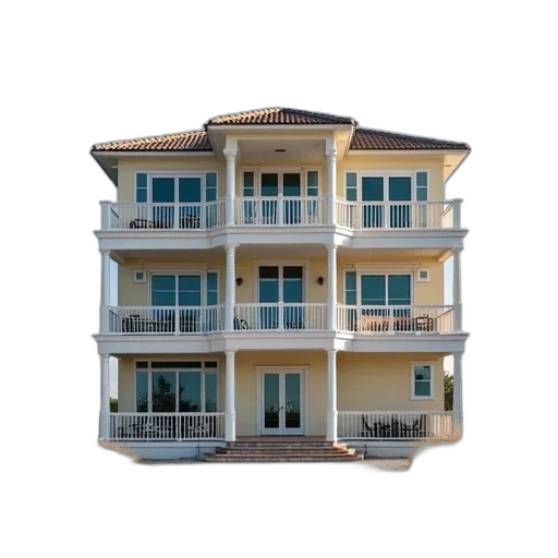 building, furniture, 3d render, photorealistic transparent PNG cut-out