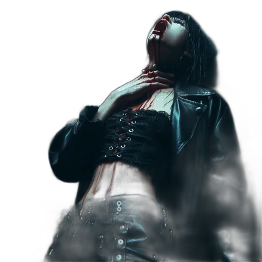 jacket, concept art, cyberpunk, 3d render transparent PNG cut-out