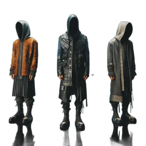 jacket, dress, concept art, 3d render transparent PNG cut-out