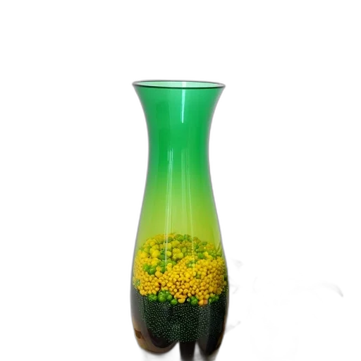 bottle, flower, 3d render, photorealistic transparent PNG cut-out