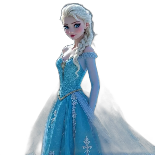 dress, concept art, fantasy art, 3d render transparent PNG cut-out