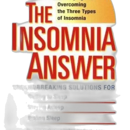 insomnia, answer, book, cover transparent PNG cut-out
