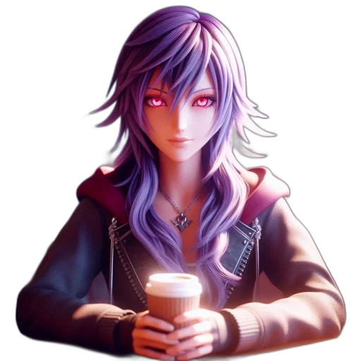 face, jacket, staff, pixel art transparent PNG cut-out