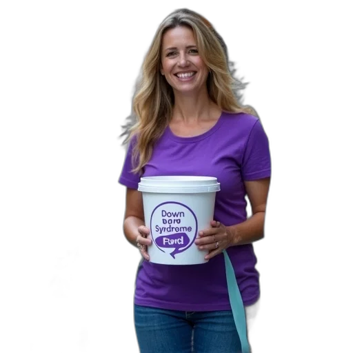 staff, woman, purple, shirt transparent PNG cut-out