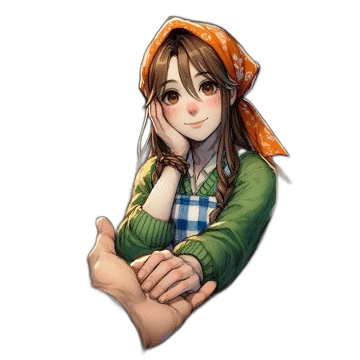 staff, hat, face, crown transparent PNG cut-out