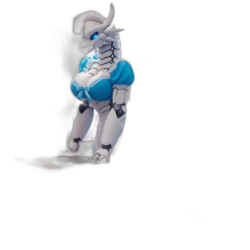 robot, staff, creature, dragon transparent PNG cut-out