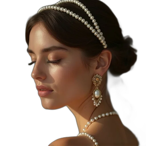 jewelry, crown, photorealistic, oil painting transparent PNG cut-out