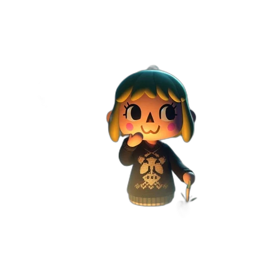 staff, mask, creature, 3d render transparent PNG cut-out