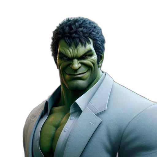 face, jacket, 3d render, concept art transparent PNG cut-out