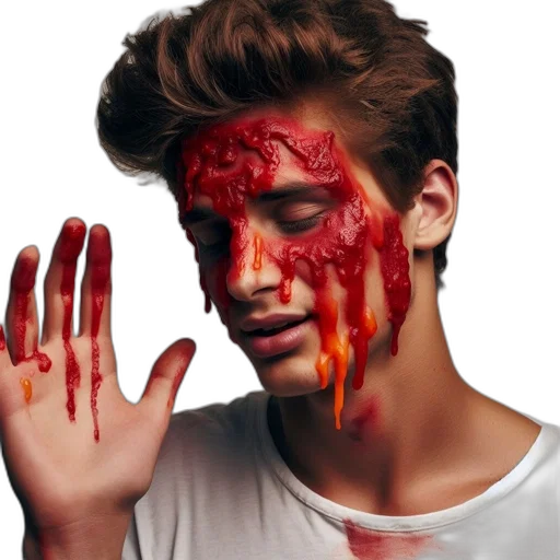 face, photorealistic, young, man transparent PNG cut-out