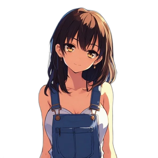 dress, staff, face, weapon transparent PNG cut-out