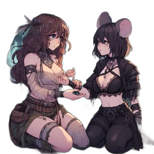 jewelry, concept art, fantasy art, cyberpunk transparent PNG cut-out