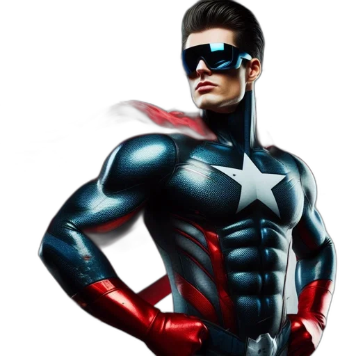 comic book art, 3d render, concept art, photorealistic transparent PNG cut-out