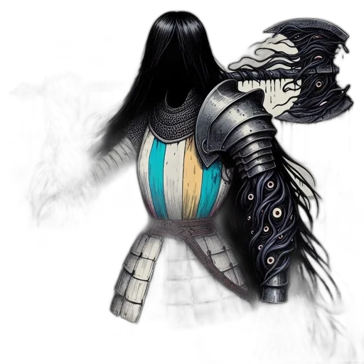 mask, robot, dragon, dress transparent PNG cut-out