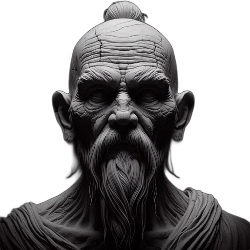 face, mask, creature, staff transparent PNG cut-out