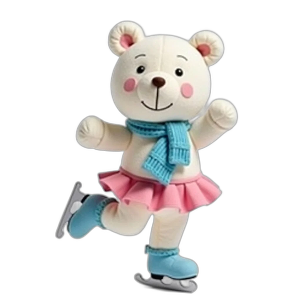 staff, 3d render, concept art, plush transparent PNG cut-out
