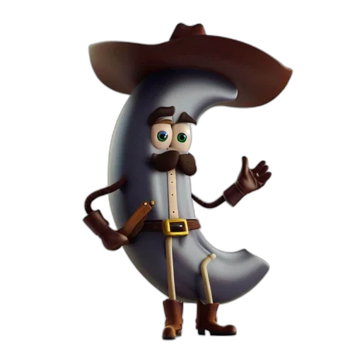 hat, staff, robot, weapon transparent PNG cut-out