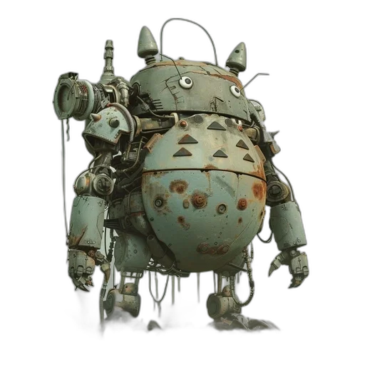 robot, staff, creature, animal transparent PNG cut-out