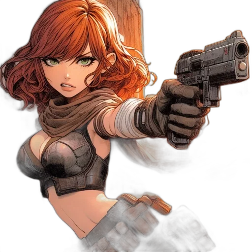 weapon, comic book art, concept art, fantasy art transparent PNG cut-out