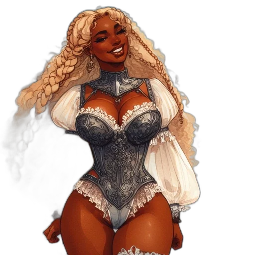 dress, concept art, fantasy art, comic book art transparent PNG cut-out