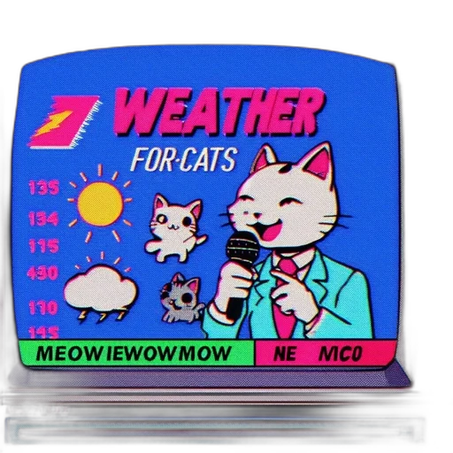 jacket, vaporwave, neon, animated transparent PNG cut-out