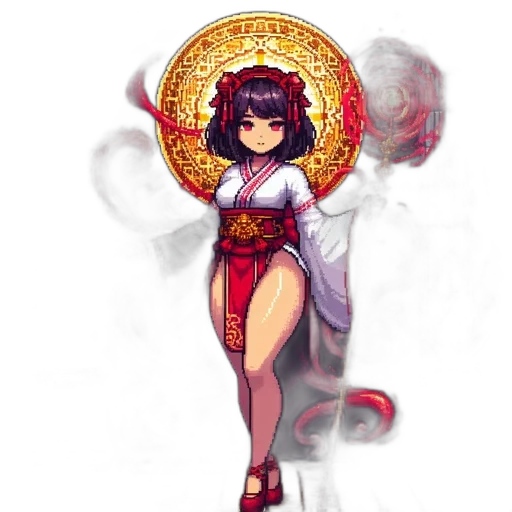 staff, dress, pixel art, concept art transparent PNG cut-out