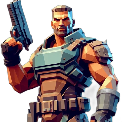 weapon, robot, concept art, pixel art transparent PNG cut-out