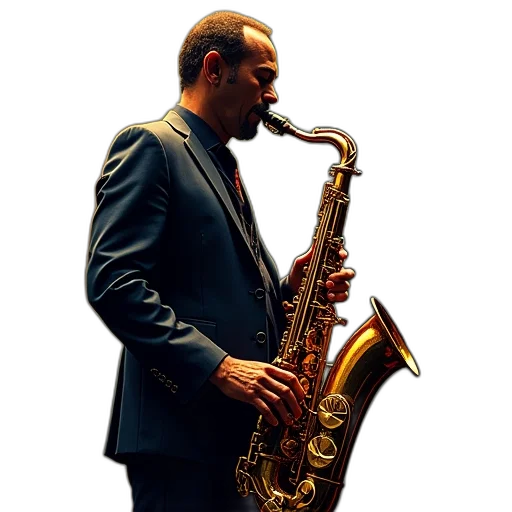 staff, jazz, saxophone, book transparent PNG cut-out