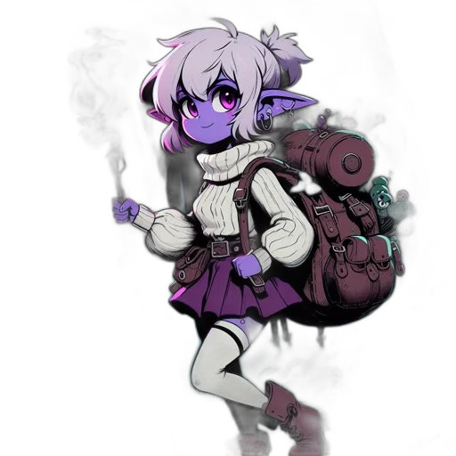 staff, jacket, mask, weapon transparent PNG cut-out