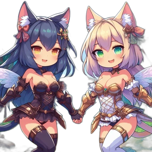 fantasy art, pixel art, anime, concept art transparent PNG cut-out