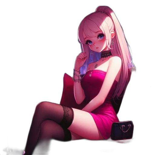 dress, robot, face, weapon transparent PNG cut-out