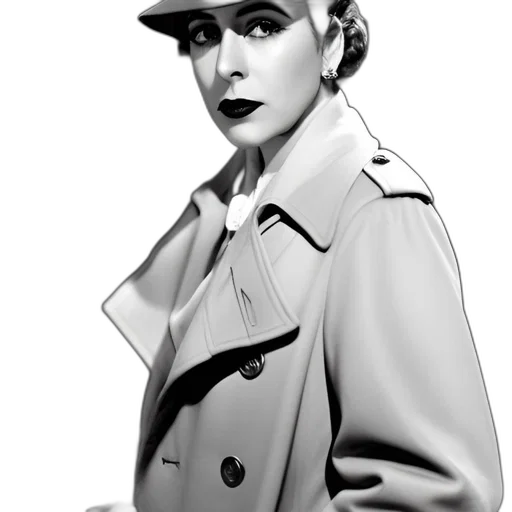 jacket, hat, staff, face transparent PNG cut-out