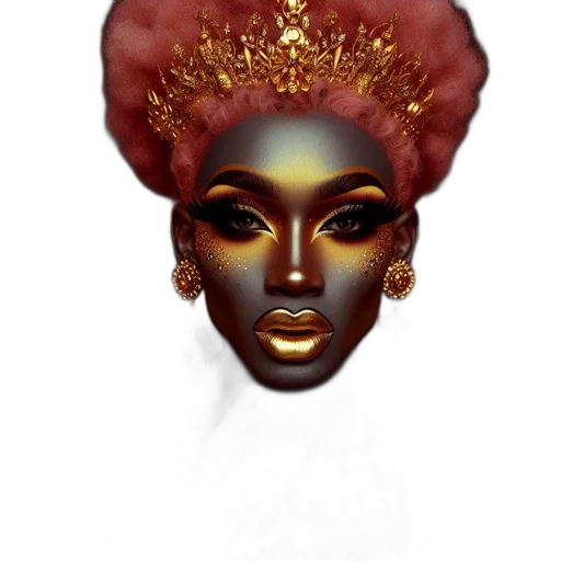 crown, face, hair, hat transparent PNG cut-out