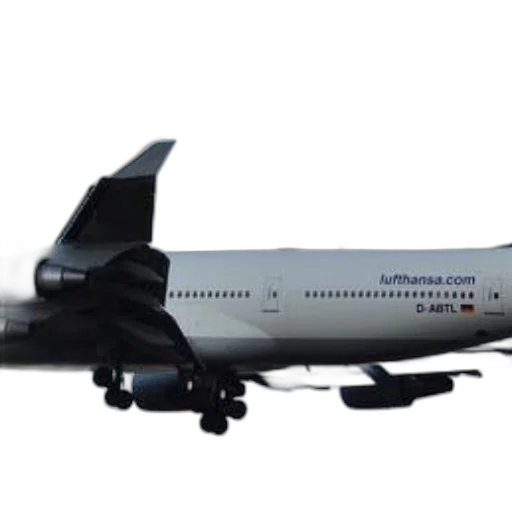 3d render, photorealistic, lufthansa, airplane transparent PNG cut-out