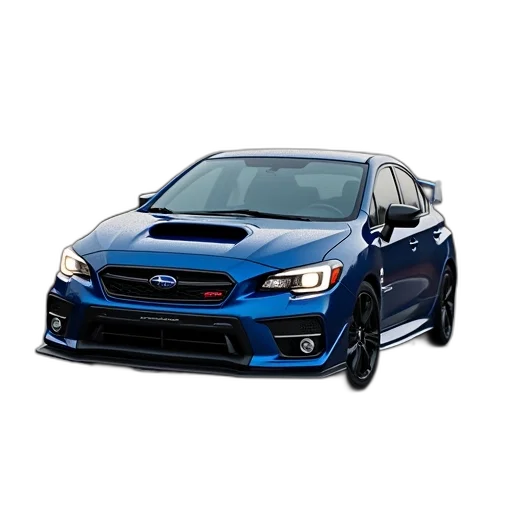 car, photorealistic, subaru, wrx transparent PNG cut-out