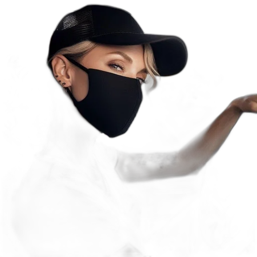 mask, face, hat, staff transparent PNG cut-out