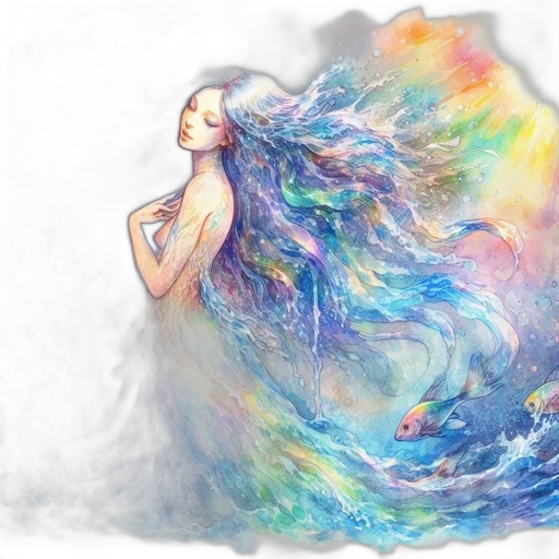 dress, watercolor, fantasy art, concept art transparent PNG cut-out