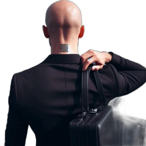 staff, jacket, robot, face transparent PNG cut-out