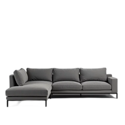 furniture, 3d render, photorealistic, monochrome transparent PNG cut-out