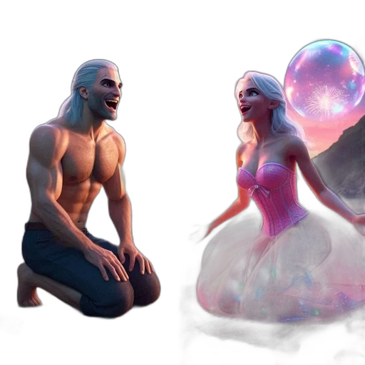 concept art, fantasy art, 3d render, comic book art transparent PNG cut-out