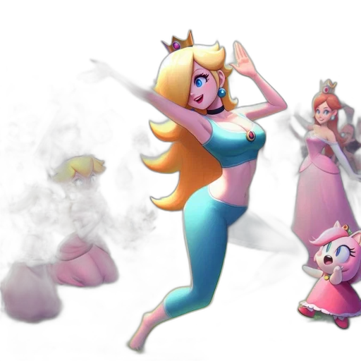 concept art, 3d render, fantasy art, pixel art transparent PNG cut-out