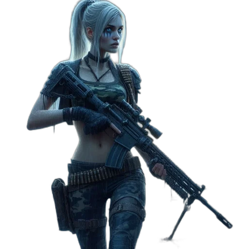 weapon, staff, concept art, cyberpunk transparent PNG cut-out