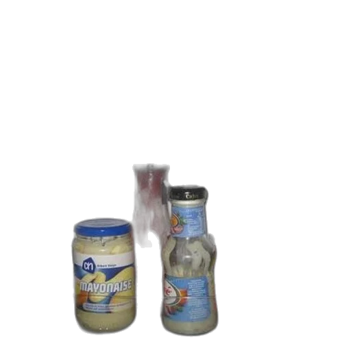 bottle, food, 3d render, photorealistic transparent PNG cut-out