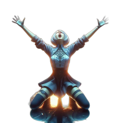 robot, mask, jacket, creature transparent PNG cut-out