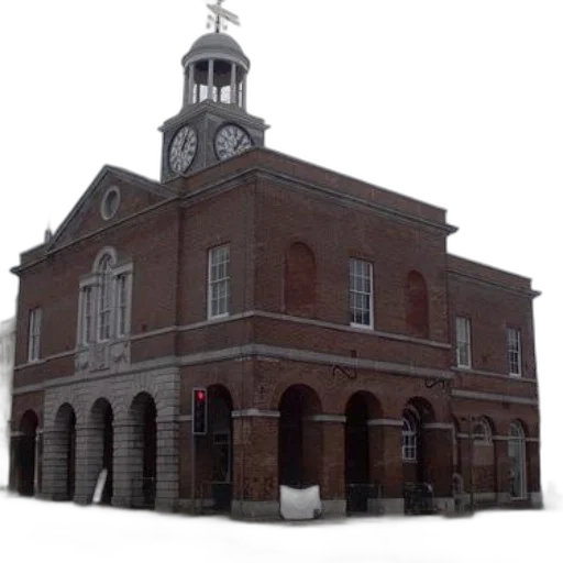 building, 3d render, city street, red transparent PNG cut-out
