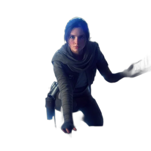 staff, jacket, weapon, creature transparent PNG cut-out