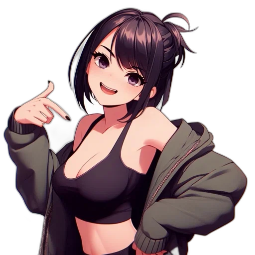 jacket, weapon, creature, dress transparent PNG cut-out