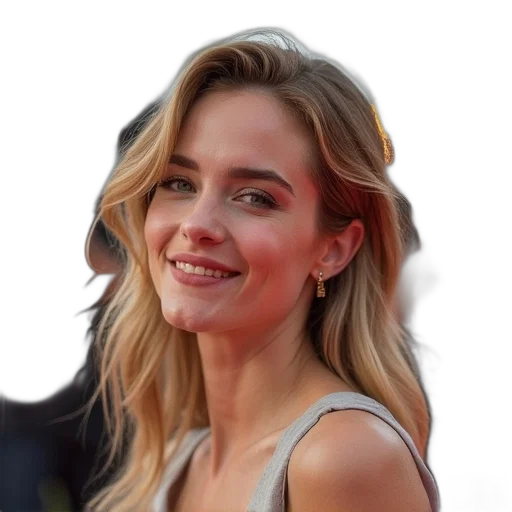 face, hair, dress, crown transparent PNG cut-out